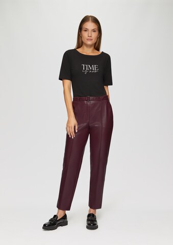 s.Oliver BLACK LABEL Regular Trousers in Red: front