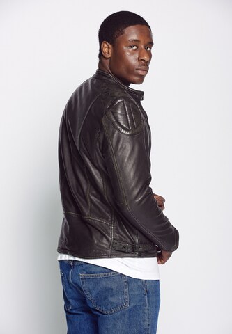 MUSTANG Lederjacke in Schwarz