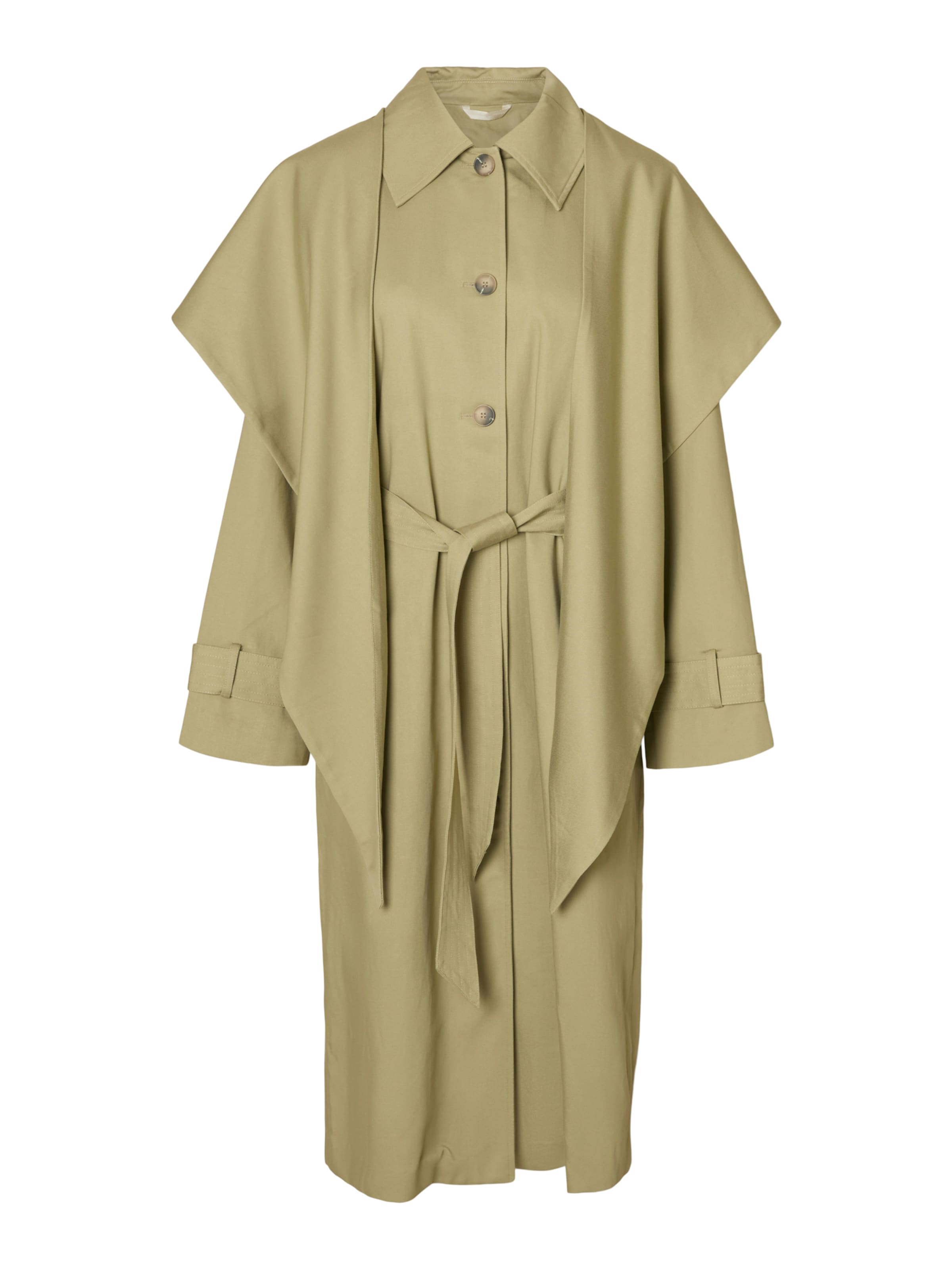 SELECTED Ανοιξιάτικο και φθινοπωρινό παλτό 'SLFSANDRA' σε πράσινο: μπροστά