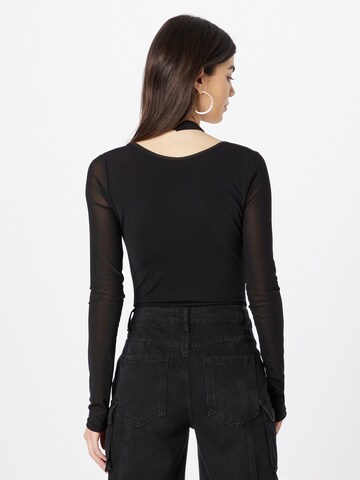 Misspap Shirt bodysuit in Black