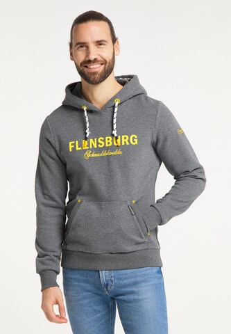 Schmuddelwedda Sweatshirt 'Flensburg' in Grau: predná strana