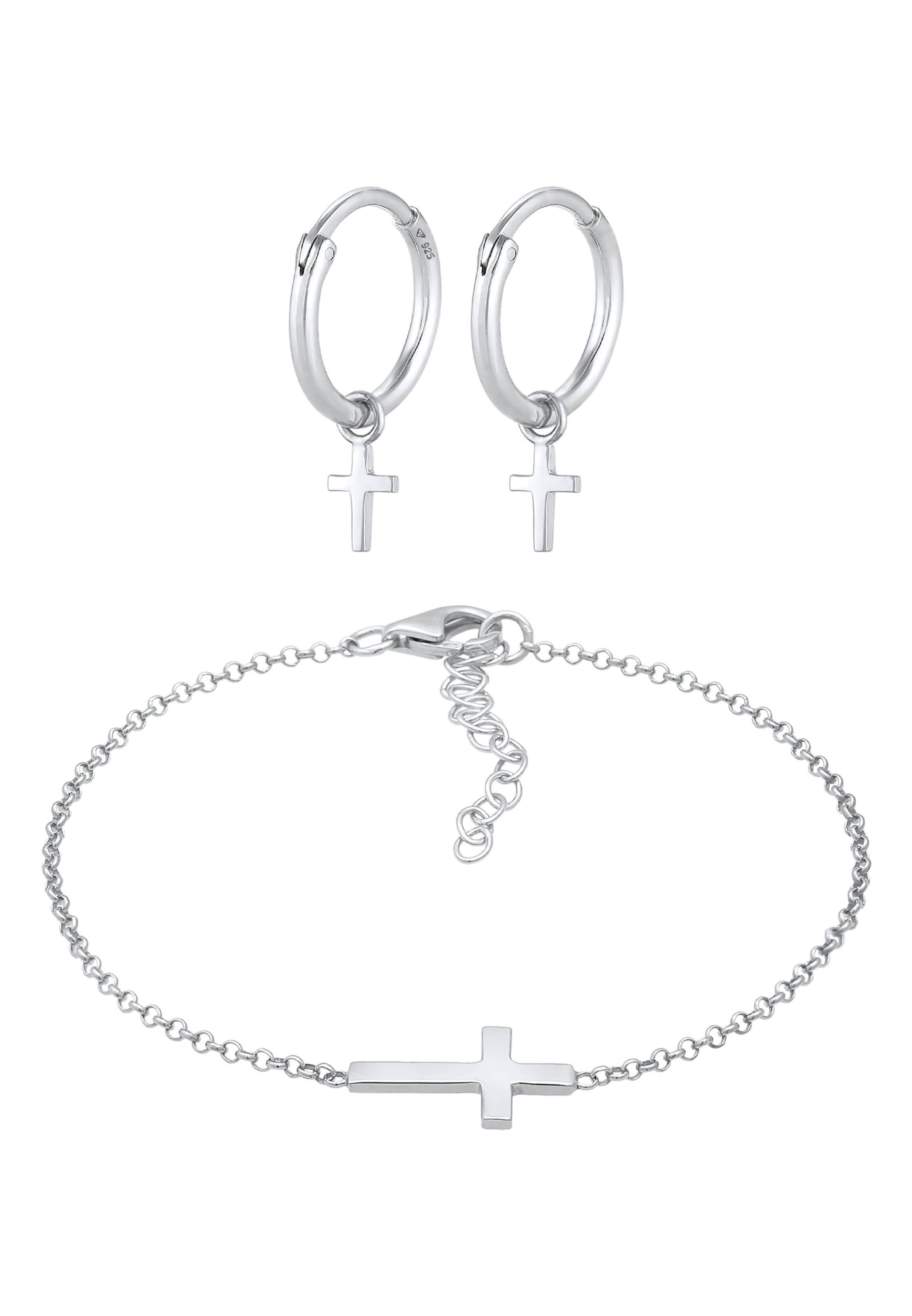 Parure de bijoux ELLI en argent : devant