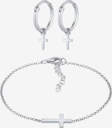 ELLI Jewelry Set in Silver: front