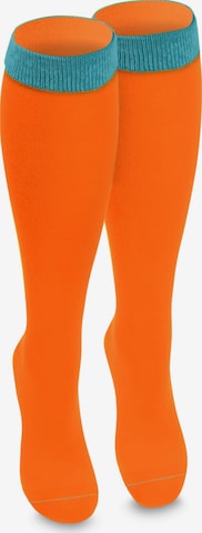Chaussettes montantes normani en orange