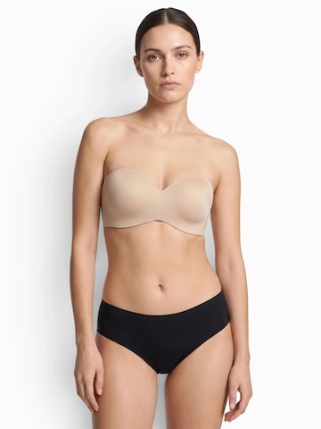 MAGIC Bodyfashion Bandeau BH 'LUXURY' in Braun: Vorderseite