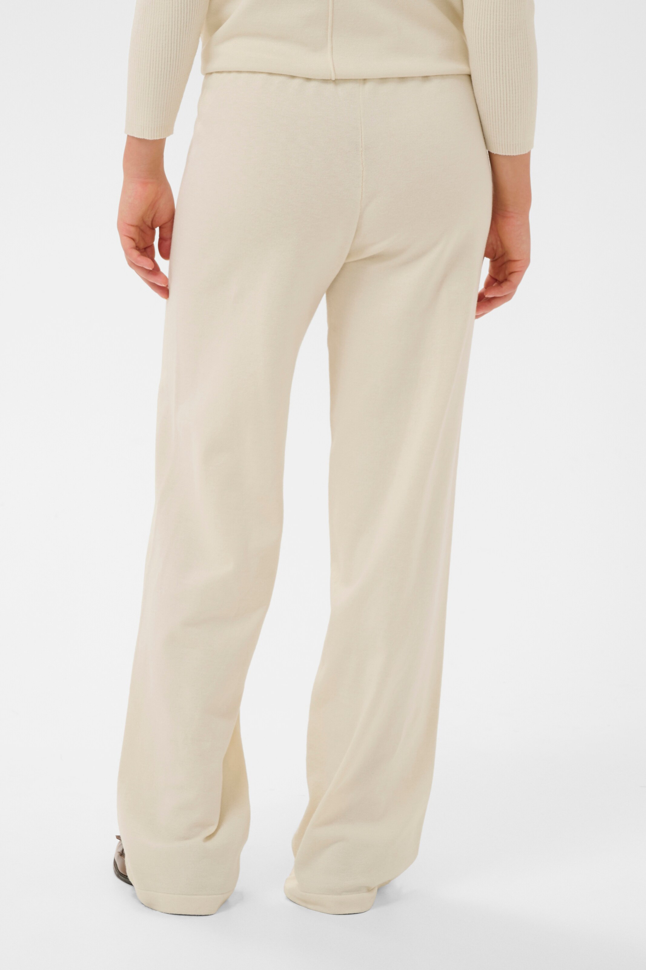 SAINT TROPEZ Regular Trousers 'Mila' in Beige
