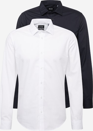 Only & Sons Button Up Shirt 'SANE LIFE' in Navy / White, Item view