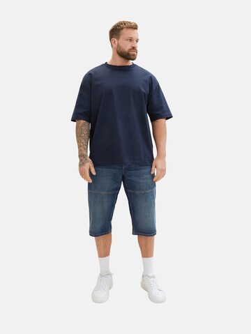 TOM TAILOR Men + Regular Shorts in Blau