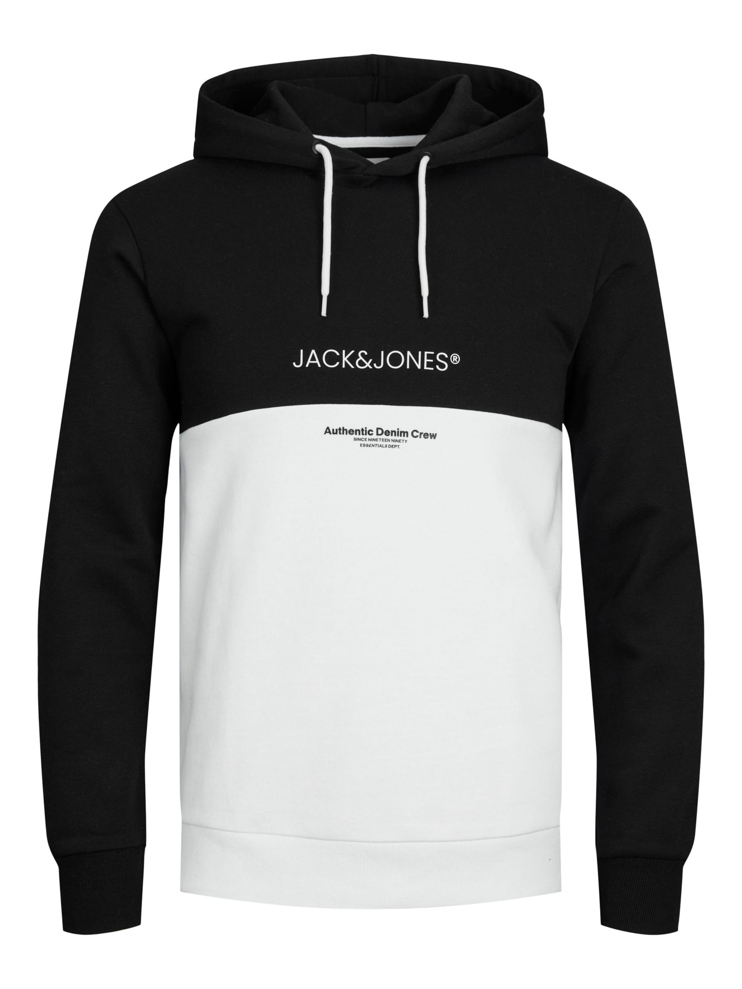 Sweat-shirt 'JJERyder' JACK & JONES en noir : devant