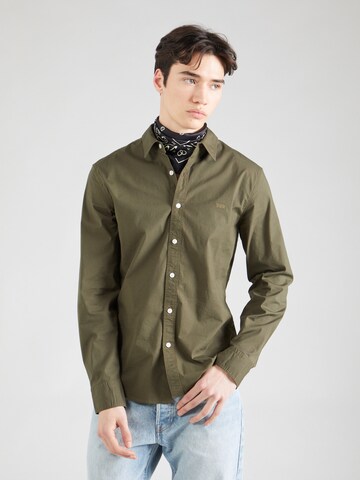 LEVI'S ® Slim Fit Hemd 'Battery' in Grün: Vorderseite