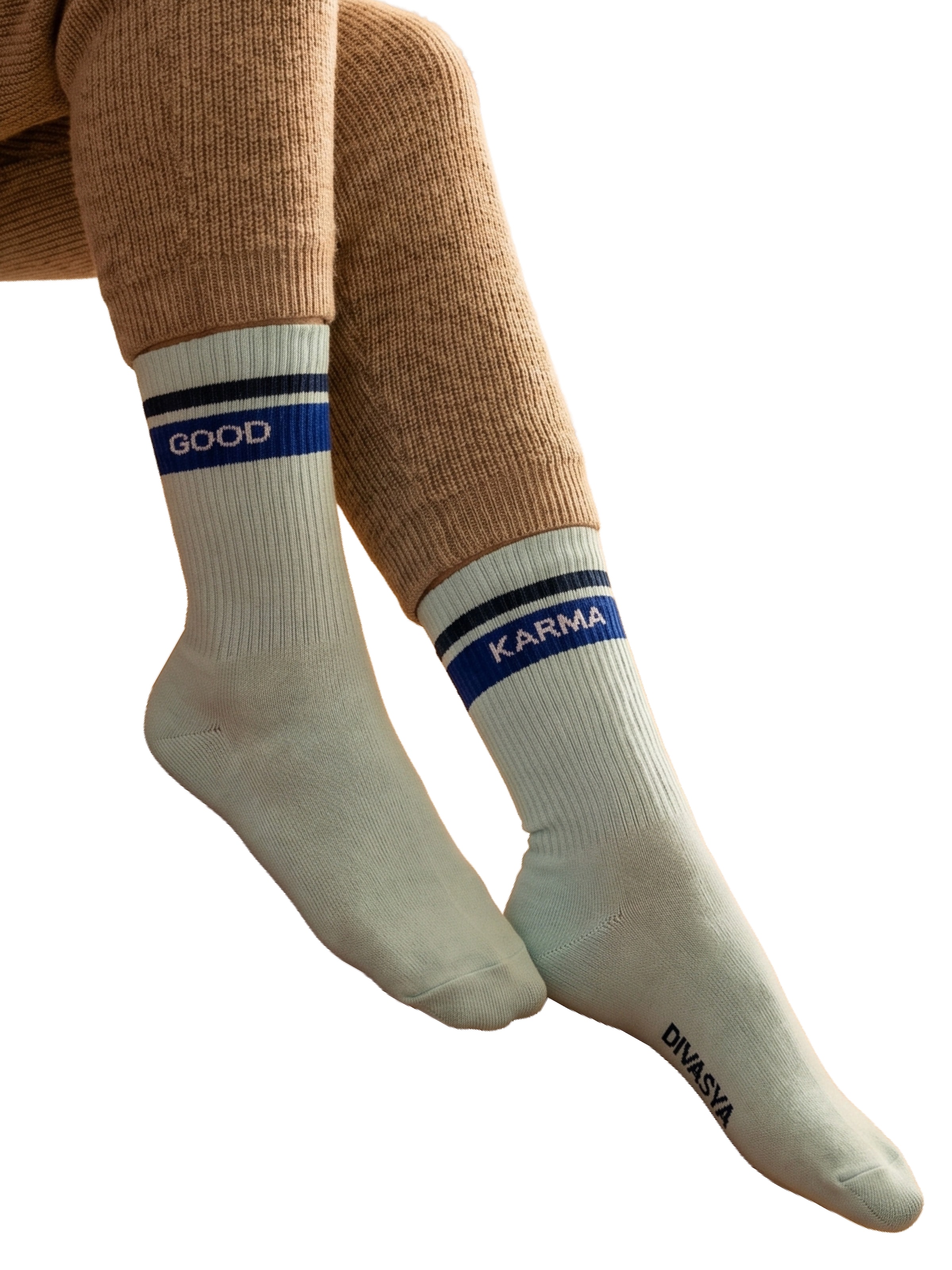 Divasya Socken 'Good Karma'‌‌‌ in Blau