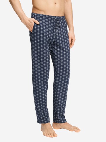 Hanro Pyjamabroek ' Night & Day ' in Blauw: voorkant