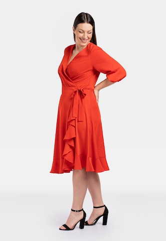 Karko Cocktailjurk 'IRIS ' in Rood