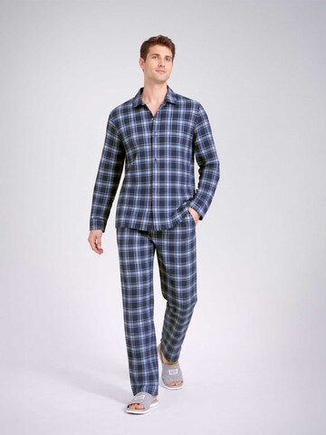 PANTONECLO Pajamas long 'Pantoneclo Men’s Nightwear Set' in Blue