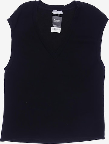 Bershka Sweatshirt & Zip-Up Hoodie in XS in Black: front