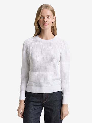 TOM TAILOR DENIMPulover - bijela boja: prednji dio