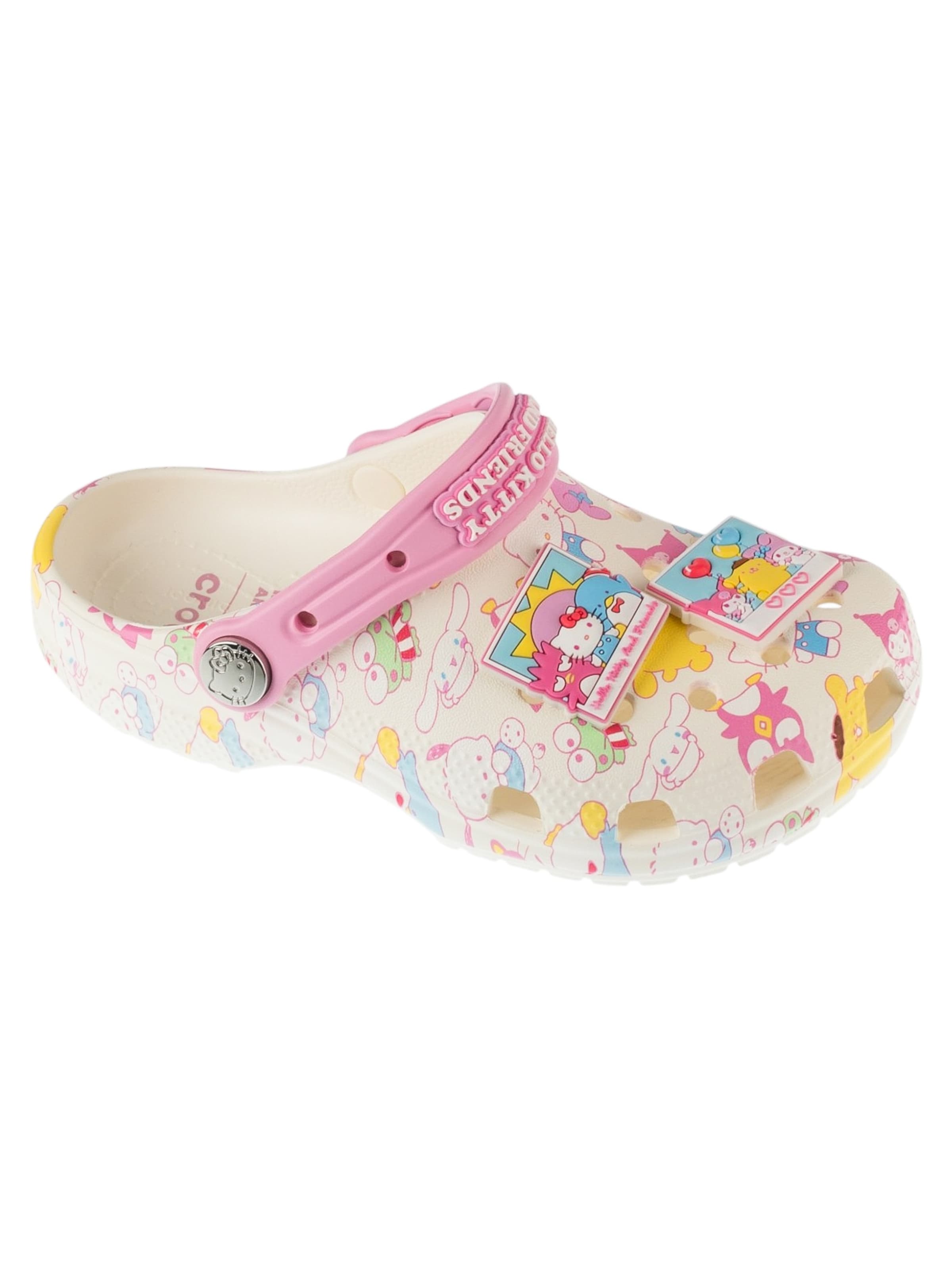Crocs Sandale 'Classic Hello Kitty Clog K'‌‌‌‌‌ in Weiß: Vorderseite