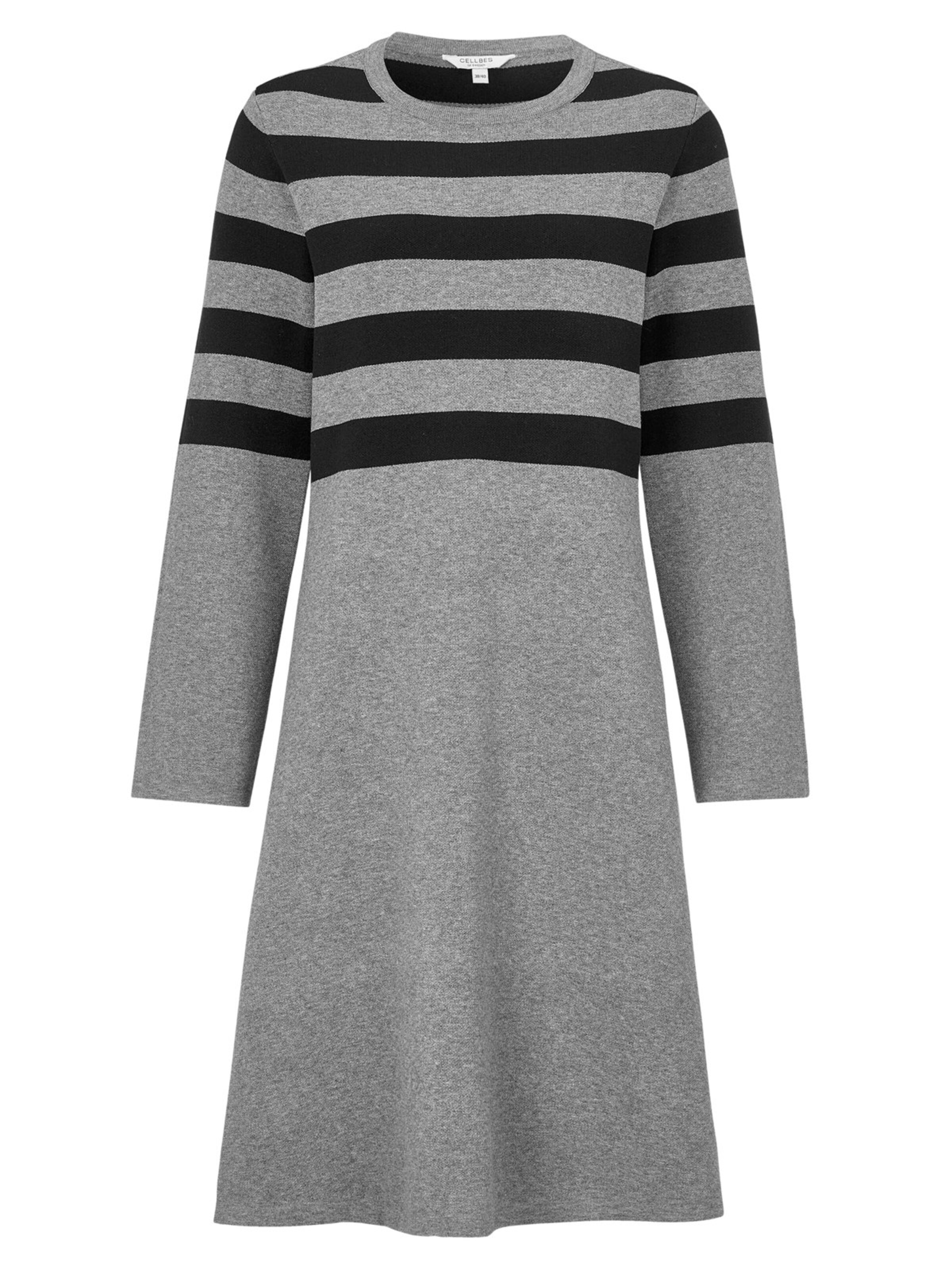 Cellbes of Sweden Knit dress in XS-S in Grey / Black, Item view