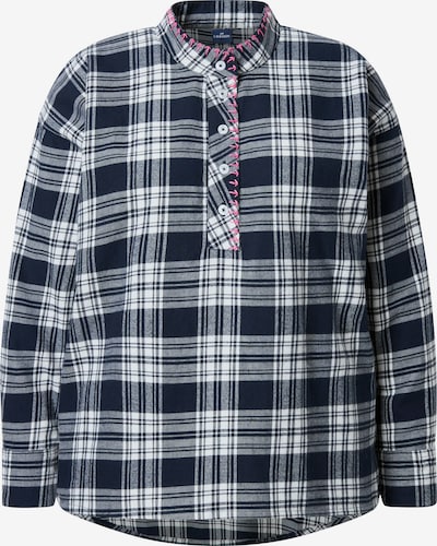 LAURASØN Bluse in M in marine / pink / weiß, Produktansicht