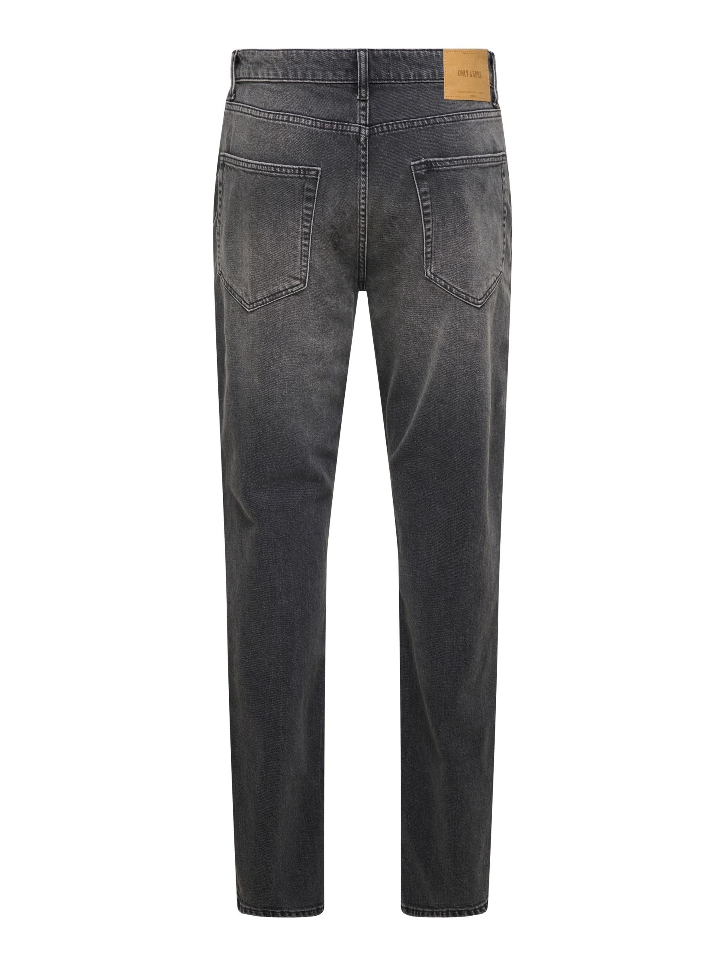 Only & Sons Tapered Jeans 'ONSYOKE' in Zwart