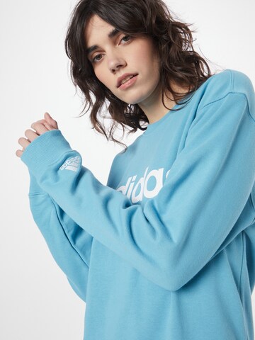 ADIDAS SPORTSWEAR Sportief sweatshirt 'Essentials Linear French Terry' in Blauw