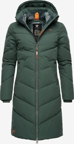 Ragwear Winter Coat 'Rebelka' in Green: front