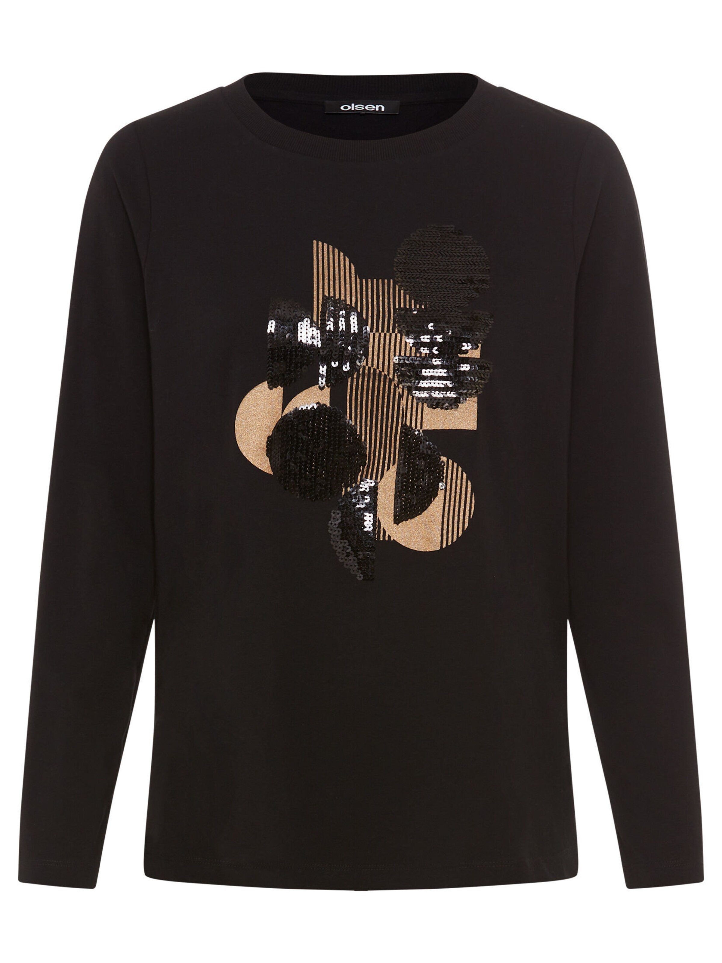 Olsen Shirt in Schwarz: Vorderseite