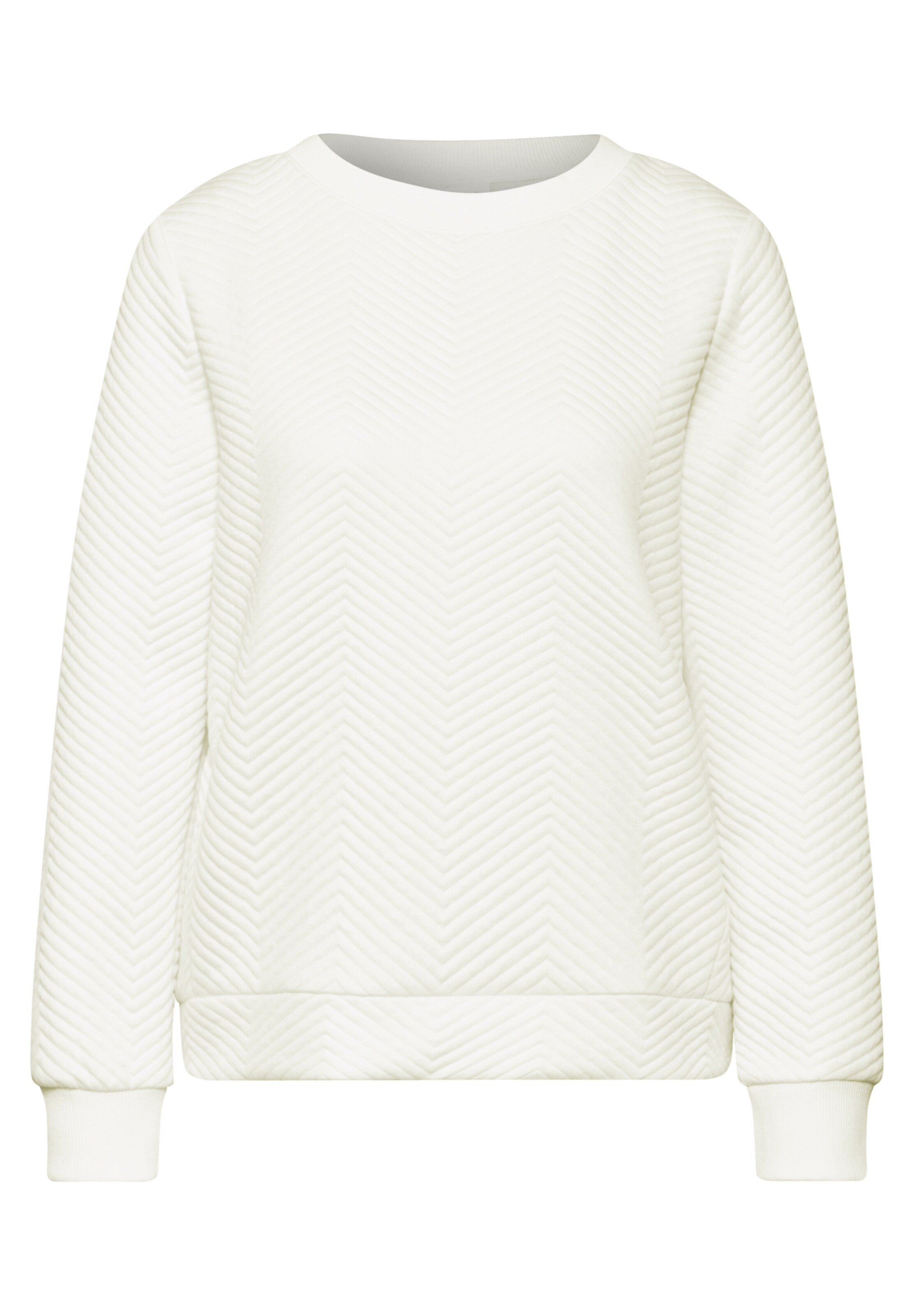 Street One Studio Sweatshirt in White: front