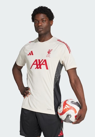 ADIDAS PERFORMANCE Jersey 'FC Liverpool Tiro 25 Competition' in White: front