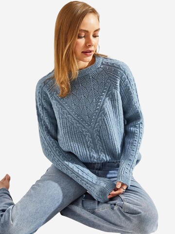 Bianco Lucci Kampsun 'Pullover', värv sinine