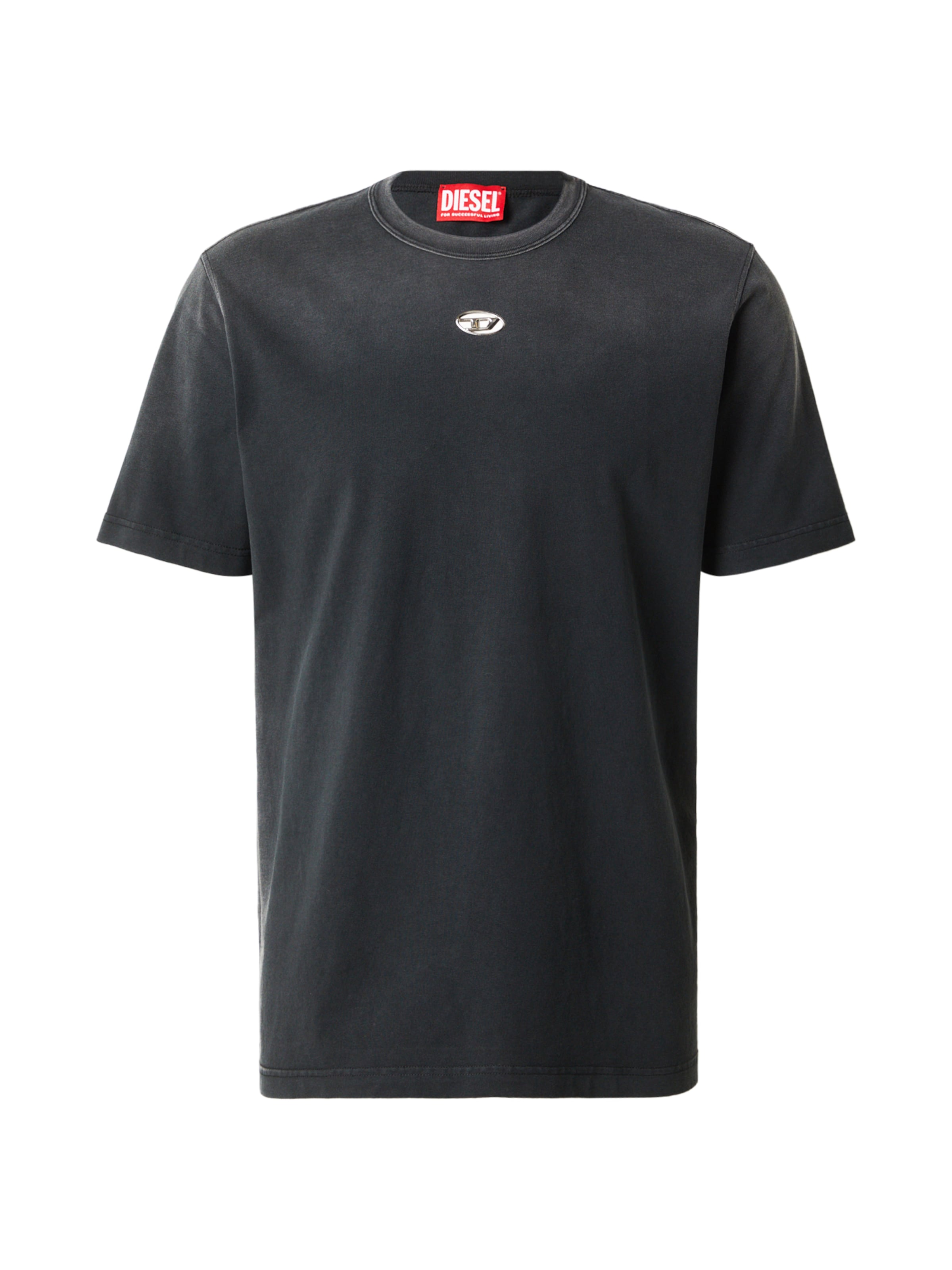 DIESEL Shirt 'ADJUST-T1' in Black: front