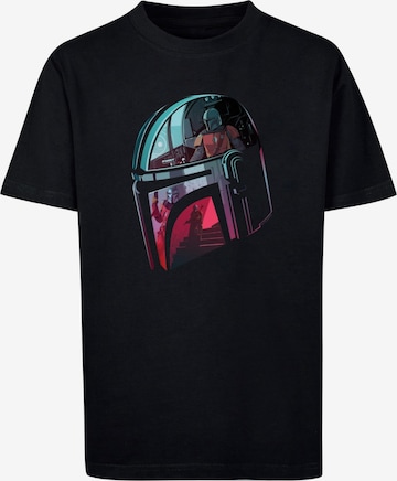 T-Shirt 'Star Wars - Mandalore Helmet Reflection' ABSOLUTE CULT en noir : devant