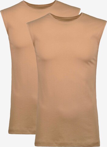 T-Shirt Ragman en beige : devant