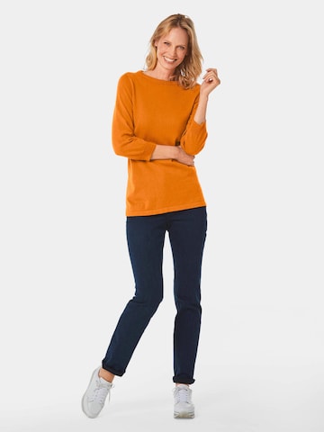 Goldner Pullover in Orange