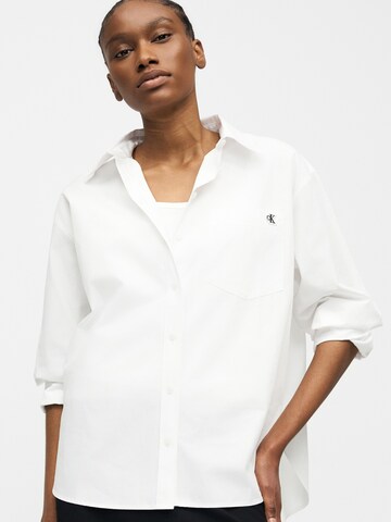 Calvin Klein Jeans Bluza | bela barva