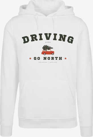 Sweat-shirt 'Driving Home' F4NT4STIC en blanc : devant