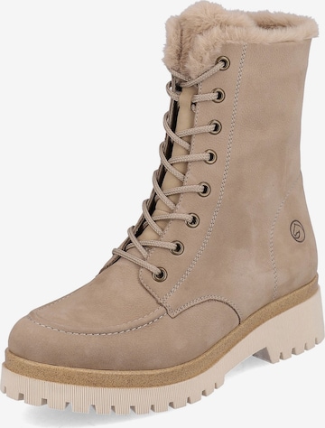 Bottines à lacets REMONTE en beige : devant