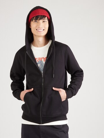 ABOUT YOU Sweat jacket 'Gino' in Black: front