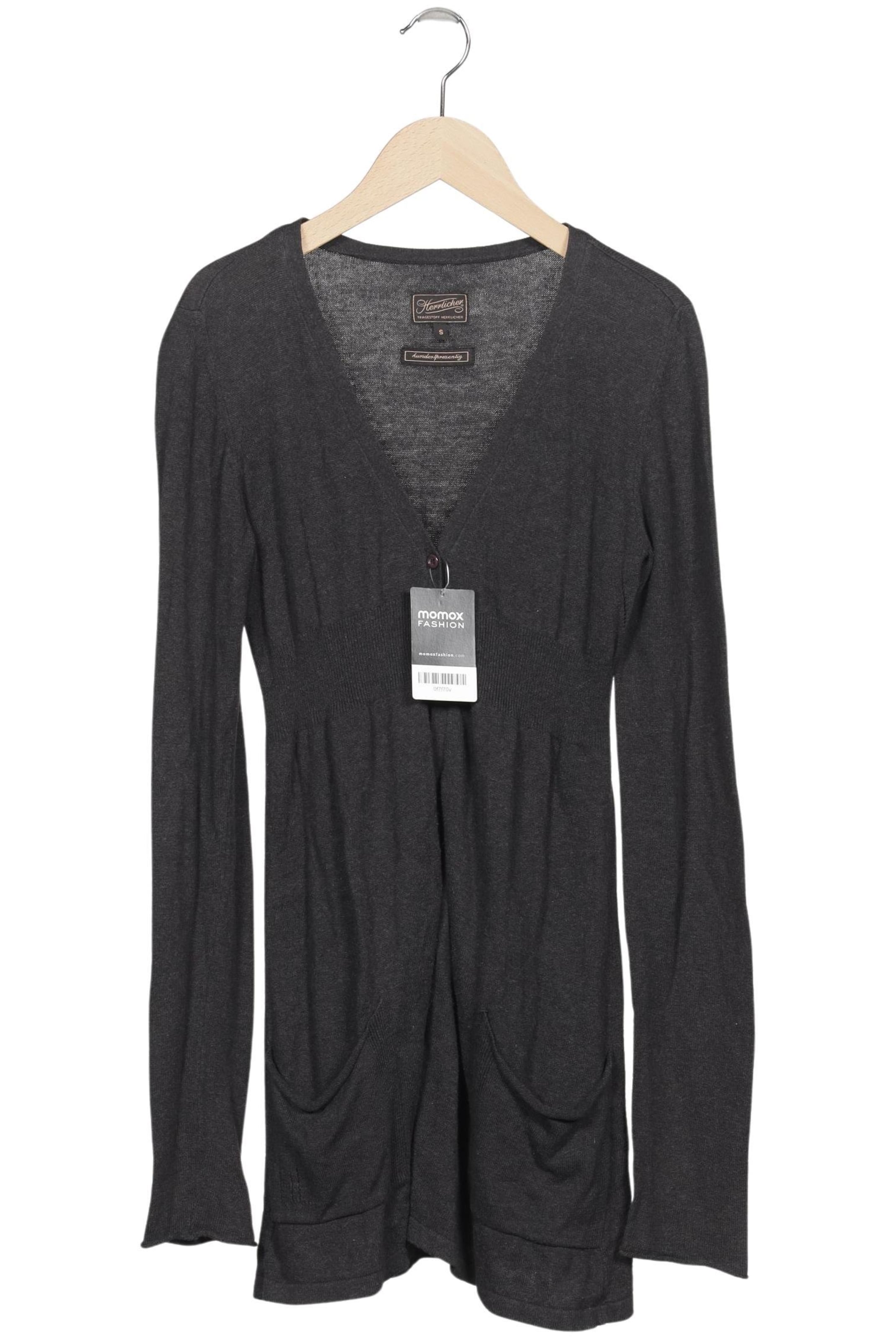 Herrlicher Strickjacke S in Grau: Vorderseite