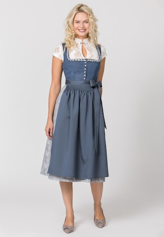 STOCKERPOINT Dirndl 'Sarina' in Blau: Vorderseite