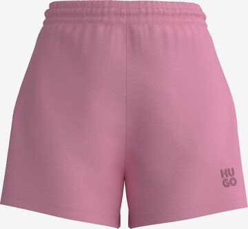 HUGO Red Regular Pants 'Narondia' in Pink: front
