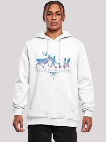 Sweat-shirt 'Frozen 2 Believe In The Journey' F4NT4STIC en blanc : devant