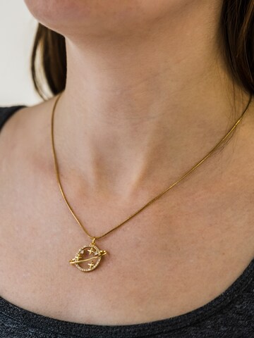 Fräulein Wunder Necklace 'Planet' in Gold: front