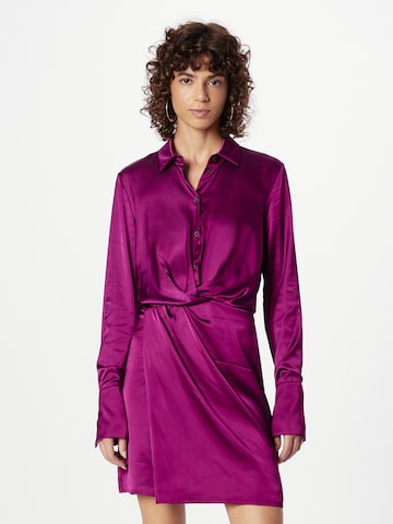 PATRIZIA PEPE Košeľové šaty - fialová: predná strana