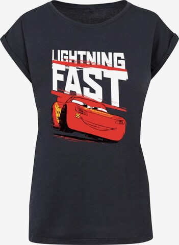 ABSOLUTE CULT Shirt 'Cars - Lightning Fast' in Blauw: voorkant