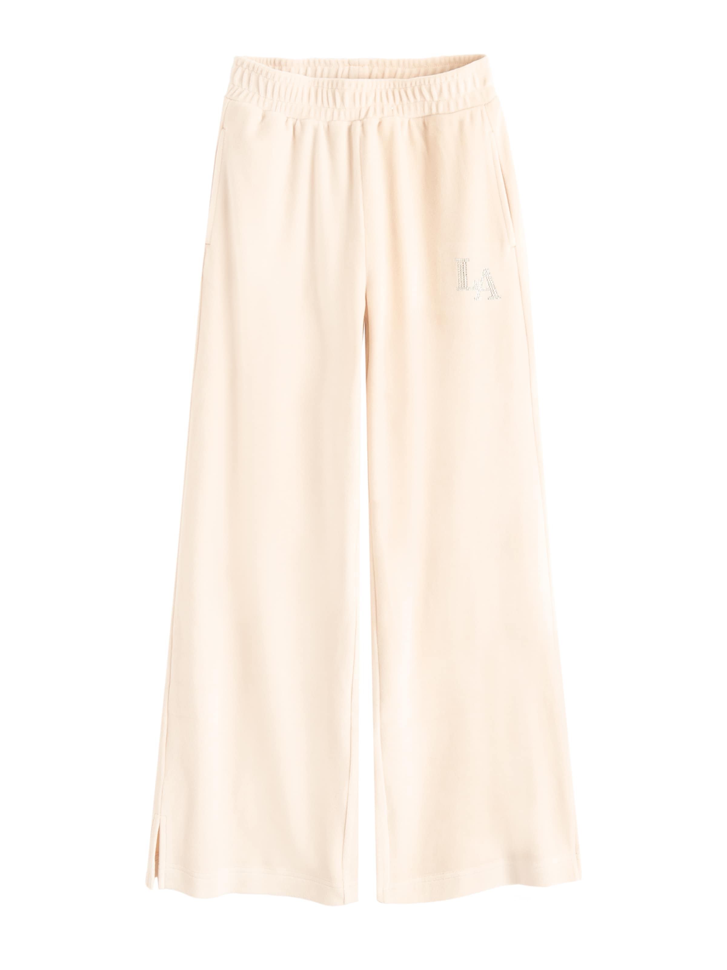 Cool Club Szeroka nogawka Spodnie w kolorze beżowy: przód