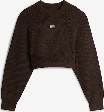 Tommy Jeans Sveter - Hnedá: predná strana