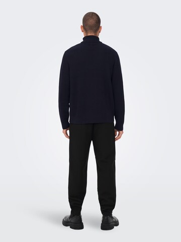 Only & Sons Pullover 'Phil' in Blau