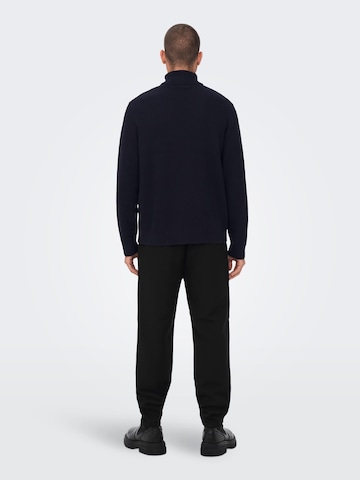 Only & Sons Sweater 'Phil' in Blue