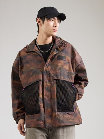 Giacca di mezza stagione di EA7 Emporio Armani in marrone: frontale